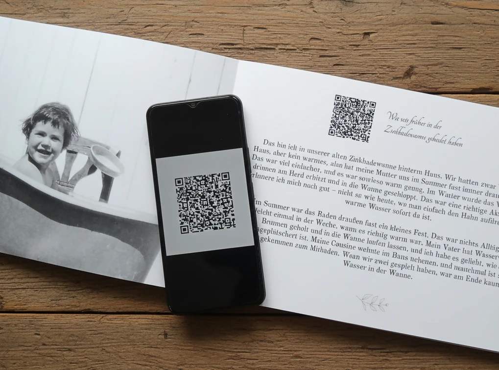 Audioausschnitte per QR-Code