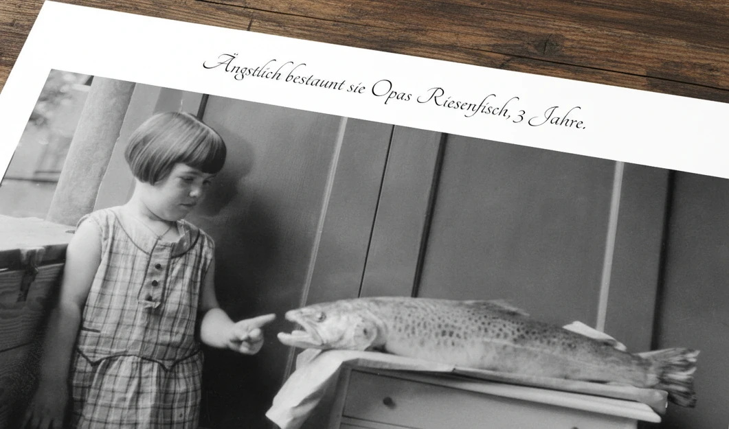 Persönliche Fotobeschreibungen